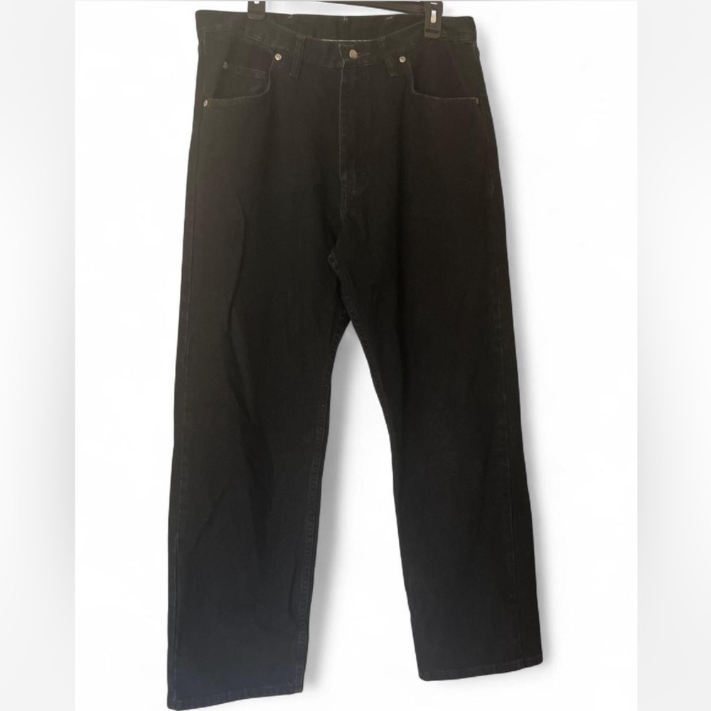 Wrangler 976T Cowboy Cut Jeans Black Denim 36x32 – 100% Cotton Made in Mexico